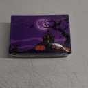 Halloween Decorations Outdoor, 250LED 23x18 FT Giant Spider Web with Purple Lights, Lighted Triangular Black Spider Web with Sturdy Wire, Waterproof, Timer, 8 Modes for Yard Halloween Dcor