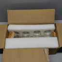 24oz Glass Cups with Lids and Straws - Glass Tumbler cup with bamboo lids and straw iced coffee cup