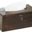 Rectangular Wood Tissue Box,Decorative Wooden Tissue Box Cover,Tissue Box Holder,Tissue Box for Bathroom&Tabletop