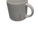  Monogram Ceramic Mugs, 15 oz Golden Initial Coffee Cups, Elegant Capital Alphabet Tea Mugs, Elegant Personalized Mug with Gift Box, Luxurious Cups for Office and Home (i)