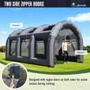 Inflatable Batting Cage for Baseball Practice with Blower, Enclosed Inflatable Baseball Cage for Batting & Pitching Training and Multi-Sport Use
