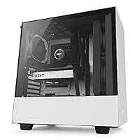 NZXT H500 ATX Computer Case, CA-H500B-W1, White/ Black