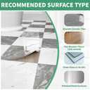 2 x 20-Pack Peel and Stick Marble Wall Tiles, 12 x 12 Self-Adhesive Backsplash Tile, PVC Wall Panels for Bathroom, Kitchen, Living Room and Laundry Room, Polish Dark Grey&White Marble (Not Real Tile)