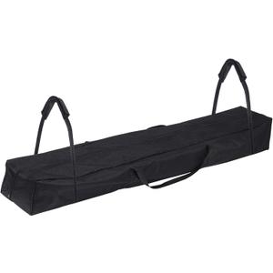 Klmnop 83" L x 12" W Tent Pole Bag for Party Tent, Heavy Duty 800D Oxford Tent Poles Long Storage Bag with Padded Handles, Double Zipper Portable Case for for Tents Poles, Top Covers(Black)