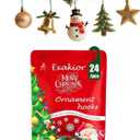 Ornament Hooks  Essential Christmas Tree Decorating Hangers Great Xmas Ornament Hooks for Hanging Christmas Decorations 35 PCS (Round-Upgraded-24pcs)