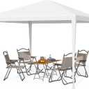 10x10 Gazebo Waterproof Outdoor Canopy Patio Tent Party Tent for Wedding BBQ Cater (10'x10' Party Tent)