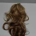 Claw Clip Ponytail Extension 18" Clip in Wavy Ponytail Hair Extensions Long Pony Tails for Women Extensions Ash Blonde Mix Light Brown Wave Hairpiece