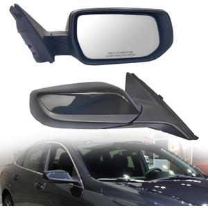 Passenger Right Side View Mirror Assembly Compatible with 2016-2022 Chevy Malibu L & LS Models Side View Mirror Without Turn Signal Light Non-Heated Manual Folding (3 Pins-Passenger Right Side)