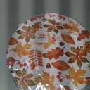 50Pcs Fall Leaves Paper Placemats Autumn Maple Leaf Dinner Mats Disposable Table Mats for Thanksgiving Harvest Party Table Setting