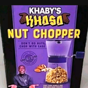Khaby's Khasa Manual Nut Chopper Easy Crank Handle Dishwasher Safe Non-Skid Base