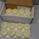 Homemory 24 Pack 3 Flameless Led Floating Candles, 200 Hour Battery Operated Flickering Waterproof Tealights for Cylinder Vases, Centerpieces at Wedding, Party, Pool, Holiday (Ivory Base)