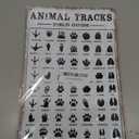 Funny Retro Metal Tin Sign Animal Tracks Field Guide Farmhouse Home RusticWoodland DecorBoy Nursery Decor8x12 In