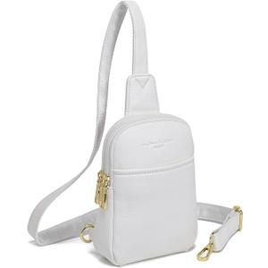 Travel Small Sling Bag for Women Anti Theft Crossbody Bags Phone Purse Cross Body Fanny Pack Over the Shoulder Bags (White Light)