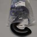 (1 Pack) Yariwiz Black P Trap 1 1/2 Inch for Bathroom Kitchen Sink Drain Pipe Tubular Kit with Black Threaded Adapter and Blue TPE Washer KSD-001B