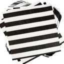 40Pcs Black and White Striped Napkins Black and White Party Supplies Disposable Black and White Cocktail Beverage Party Napkins Black & White Napkins for Baby Shower Black and White Party Decorations