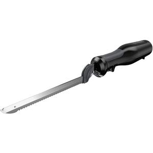 BLACK+DECKER 9 inch Electric Carving Knife, Comfort Grip Handle & Safety Lock Button, Stainless Steel Blades and Dishwasher Safe Parts, Corded, White