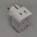 HANYCONY Type E F Plug Adapter, Germany France Travel Plug Adapter with 2 Outlets 3 USB Ports(2 USB C)Schuko Plug Power Adaptor for US to Europe EU Spain Iceland Korea Greece German French