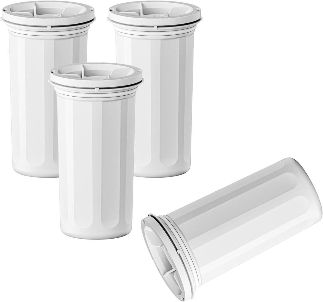 Upgraded Water Filter Replacement Fit for New Culligan Pitcher and Dispenser ZEROF01 Water Filter, 0 TDS, Reduce Lead, Mercury, Chlorine and Contaminants by DRINKCLEAR, 4 Pack