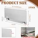 Ferraycle 2 Packs Stainless Steel Fryer Splash Guard Commercial Side Stove Splash Splatter Guard for Stop Oil from Splattering (20-1/2" W X 7.01'' H)