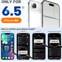 Miracase Magnetic for iPhone Air Case, Compatible with MagSafe, Integrated Silicone Camera Control Cover, 3.0mm Thicken Shockproof Drop Protection Phone Case for 17 Air,Black