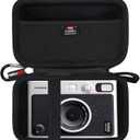 FBLFOBELI Hard Carrying Case for Fujifilm Instax Mini EVO Instant Camera, Mesh Pocket fit USB Cables, Film or Other Accessories