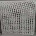 2'x2' White Plastic Perforated Tile with 1/2" Diameter Holes 3 pcs