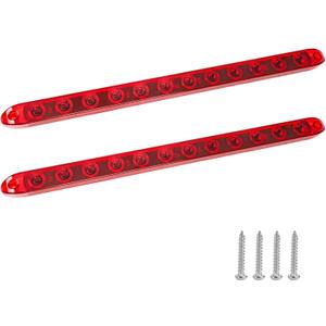 Red Trailer Light Bar, 17Inch 12 LED Trailer Brake Tail Light Stop Turn Park Brake Light Waterproof Enclosed Trailer Lights for Boat Truck RV UTV ATV