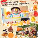 Lenwen 36 Pcs Thanksgiving Turkey Rubber Ducks Bulk 2 Inch Fall Duckies for Friendsgiving Thankful Dinner Party Activity Supplies Table Decorations