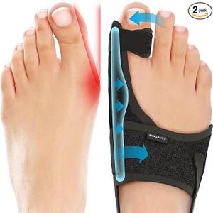 Bunion Corrector for Women & Men Big Toe Straightener-Bunions Correction Women & Men-Bunion Splint-Bunions Pads for Bunion Relief-Hallux Valgus Pain Relief,Comfortable & Breathable for Day/Night