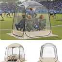VEVOR Pop up Sports Tent, 8 Sizes Optional Clear Bubble Tent for 1-6 Person, Waterproof Outdoor Pod with Floor Mat & Top Cover, Garden Igloo Dome Tents Camping Shelter for Sports Watching, 63" L x 63" W x 71.7" H