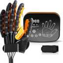 Rehabilitation Robotic Gloves, Hand & Finger Exercise Equipment for Stroke, Hemiplegia, Cerebral Palsy, and Arthritis Patients, Yellow