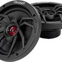 6.5 Inch Car Door Coaxial Speakers, 4 Ohm 50W RMS 500W Max, Easy Install Front Door Car Audio Speakers with Rich Bass, Compatible with Most Factory Speaker Locations - 1 Pair