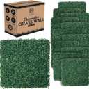 Grass Wall Panels 20 x 20 (12 Pack) - Greenery Wall - Plant Wall Dcor for Bathroom & Office  Grass Backdrop  Boxwood Panels for Fence Privacy  Privacy Wall Decorations  Artificial Green Wall