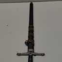Prince Sword with Sheath,Crusader Knight Templar Short Sword - Historical Reproduction, Cast Metal Handle (Black)
