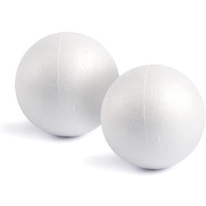 Juvale Styrofoam Balls - 6-Inch, White, Pack of 2 - Smooth Foam Spheres for Crafts & Painting - Foam Craft Balls & DIY Project Supplies