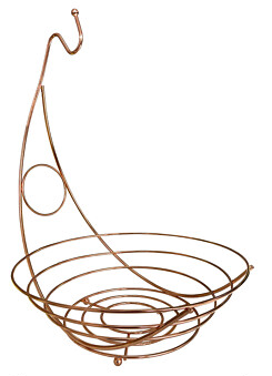Fruit Basket Stainless Steel Silver Chrome Plated Fruit And Veg Basket Bowl