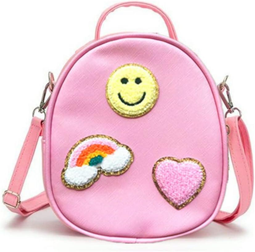 2 x Girls Small Crossbody Bag with Rainbow Heart Girls Novelty Bag Little Girl Purse
