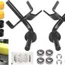 532403087 532403088 Front Axle Steering Spindles & Front Wheel Bearing RH/LH 596873701 596873601 Compatible with Craftsman Poulan Husqvarna Replace 403087 194743 403088 194744