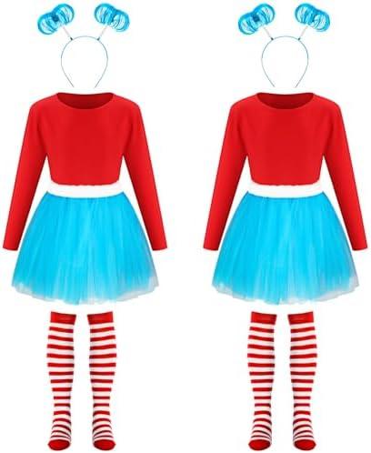 Vinsatin  Costume Set for Kids, Include Tulle Tutu Skirt 10-12