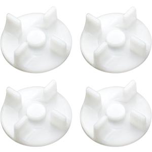 4Pcs Motor Coupler for Eco Twin, Eco Plus and Blue Leaf Mixers,White, Mixer Replacement Part