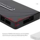 Thermalright ARGB Fan HUB Controller Support 8 Groups of Fans, 8-Port 4 Pin PC Fan Controller, 5V-3Pin ARGB Hub, Strong Paste+Magnetic Suction, SATA Power Cord(12V 4-pin RGB is not Supported)