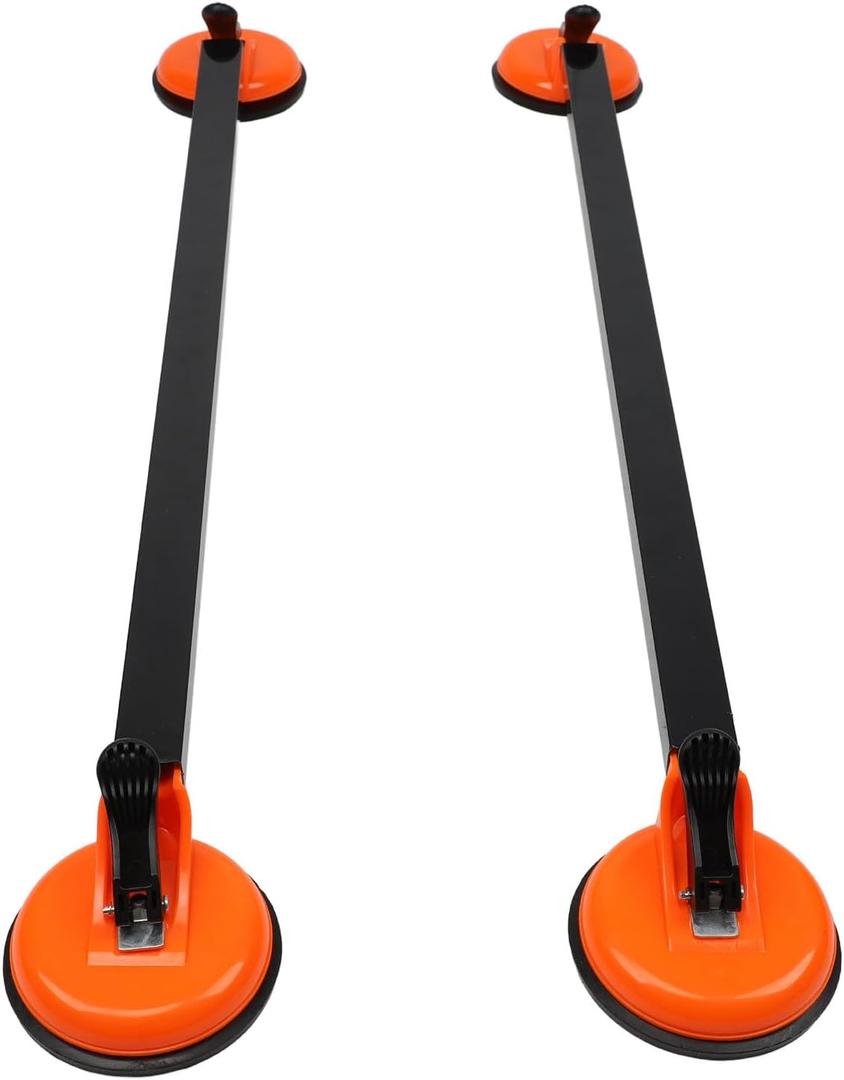 36.22inch Universal Car Rooftop Crossbar Luggage Carrier Bar Fits for 4 or 5 Door Vehicles, Steel Tube Lightweight Suction Cup Installation, Increase Load Space Support for 220lbs