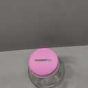 Kitchentoolz Pink Lid Coin Jar for Donations – Large Mason Style Glass Tip Jar Holds Over $350 in Coins – Breast Cancer Fundraiser Bank – Made in USA