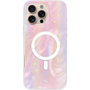 LONLI Hue - Magnetic Case for iPhone 16 Pro - [Compatible with Magsafe] - [360° Shock-Absorbent Bumper] - [Cute and Unique Phone Cover for Girls and Women] - Dreamy Night