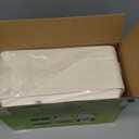 ECOLipak 100% Compostable 5 Compartment Plates, 100 Pack Disposable Compartment Paper Plates, 12.5 * 8.6 inch Biodegradable Sugarcane Plates, Eco-Friendly School Lunch Trays