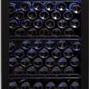 Whynter FWC-1201BB 120 Bottle Freestanding Wine Cabinet Refrigerator, Black