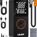 Tire Inflator Portable Air CompressorAir Pump 20000mAh & 150PSI Cordless Electric for Car, Motorcycle, Bike, Ball, with Tire Gauge Pressure, DualUse Type (Black)