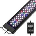hygger Custom LED Aquarium Light, Daylight-Moonlight & 24/7 Mode, Adjustable Brightness 8 Colors Full Spectrum Fish Tank Light for 24-30 Inches Freshwater Planted Tank Auto On Off Sunrise & Sunset