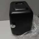 CROWNFUL Mini Fridge, 4 Liter/6 Can Portable Cooler and Warmer Personal Fridge for Skin Care, Cosmetics, Food,Great for Bedroom, Office, Car, Dorm, ETL Listed (Black)