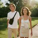 CHOLISS Small Sling Bag for Women and Men, Crossbody Bags Trendy Fanny Packs Chest Bag with Extended Strap